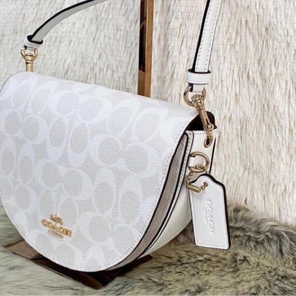 Coach Cream Ellen Crossbody Bag with Gold-Tone Hardware w/COA - Picture 11 of 17